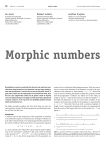 Morphic numbers - Nieuw Archief voor Wiskunde