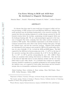 Can Extra Mixing in RGB and AGB Stars Be Attributed to Magnetic