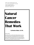 Natural Cancer Remedies That work