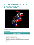 2 | the chemical level of organization