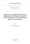 effects of cytochrome p450 enzyme inhibitors on the