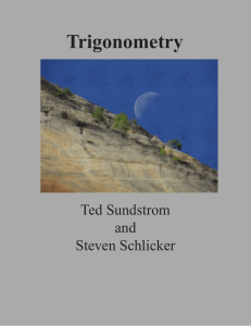 Trigonometry - ScholarWorks@GVSU