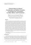 Predicted effects of mineral neutralization and bisulfate - CE-CERT