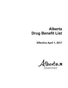 Alberta Drug Benefit List