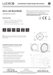 LED Bulkhead 20cm Installation and Operating Instructions