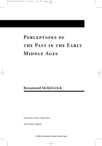 Perceptions of the Past in the Early Middle Ages Rosamond