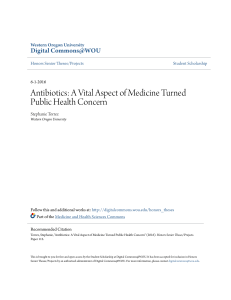 Antibiotics: A Vital Aspect of Medicine Turned Public Health Concern