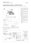 Analog electronic drivers type E-RI-TE, E-RI-LE