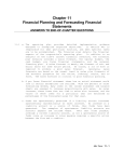 Chapter 11 Financial Planning and Forecasting Financial Statements