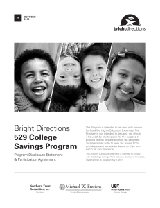 Bright Directions 529 College Savings Program