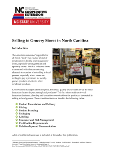 Selling to Grocery Stores in North Carolina