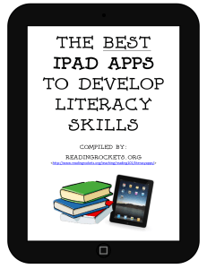 THE BEST ipad apps to develop literacy skills