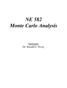 NE 582 Monte Carlo Analysis
