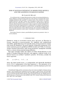Risk of Bayesian Inference in Misspecified Models