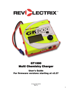 GT1000 Multi Chemistry Charger