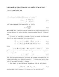 453 Introduction to Quantum Mechanics (Winter 2005)