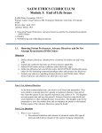 SAEM ETHICS CURRICULUM Module 3: End of Life Issues