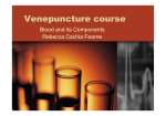 Venepuncture course - blood components pps