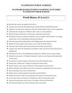 World History II (Level 1)