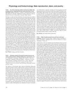 Poster - Physiology and Endocrinology: Male reproduction, deers