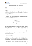 Laser Refraction and Diffraction