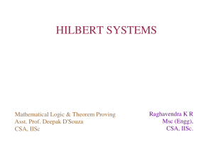 hilbert systems - CSA