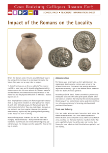 Impact of the Romans on the Locality