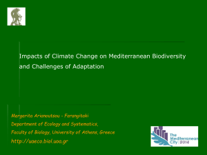 Impacts of Climate Change on Mediterranean Biodiversity and