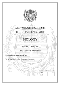 biology - westminster.org.uk