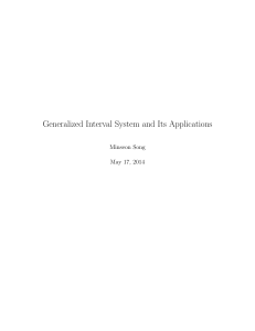 Generalized Interval System and Its Applications