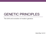 GENETIC PRINCIPLES