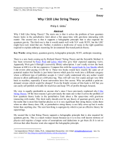 Why I Still Like String Theory