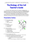 Biology of the Cell Teacher`s Guide