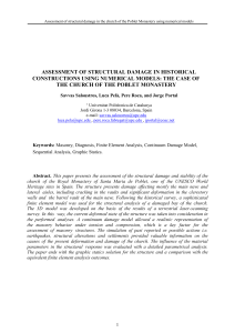 assessment of structural damage in historical