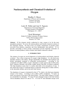 Nucleosynthesis and Chemical Evolution of Oxygen