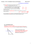 Geometry - 10.3-10.4 - Side-Splitter Theorem and AA Similarity