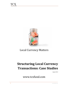 Structuring Local Currency Transactions: Case Studies