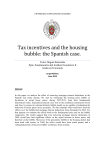 Tax incentives and the housing bubble: the Spanish case.