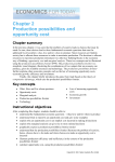 Chapter 2 Production possibilities and opportunity cost