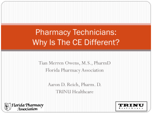 Pharmacy Technicians: Why Is The CE Different?