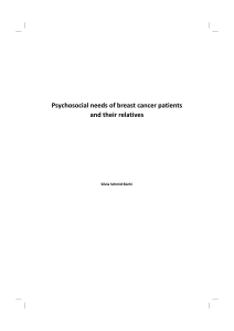 Psychosocial needs of breast cancer patients and their relatives