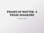 PHASES OF MATTER -4 PHASE DIAGRAMS