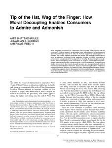 How Moral Decoupling Enables Consumers to Admire and Admonish