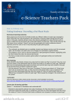 e-Science Teachers Pack - Faculty of Sciences