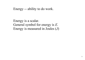 Intro to Energy
