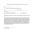 Form Letter for Approval of a Septic System less than 100 ft from a