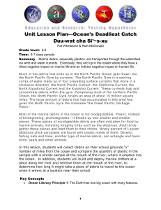 Unit Lesson Plan—Ocean`s Deadliest Catch Duu-wat cha Si`~s-xu