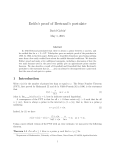 Erd˝os`s proof of Bertrand`s postulate