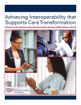 Achieving Interoperability that Supports Care Transformation