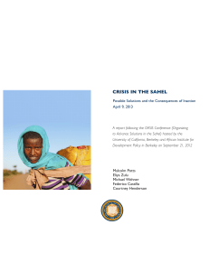 CRISIS IN THE SAHEL - The Bixby Center for Population, Health